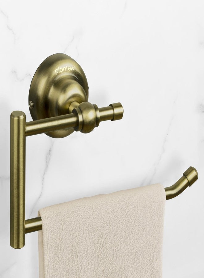Plantex 304 Grade Stainless Steel Napkin Hanger for Wash Basin/Towel Holder for Bathroom/Towel Ring/Bathroom Accessories - Skyllo (Antique) - Image 1